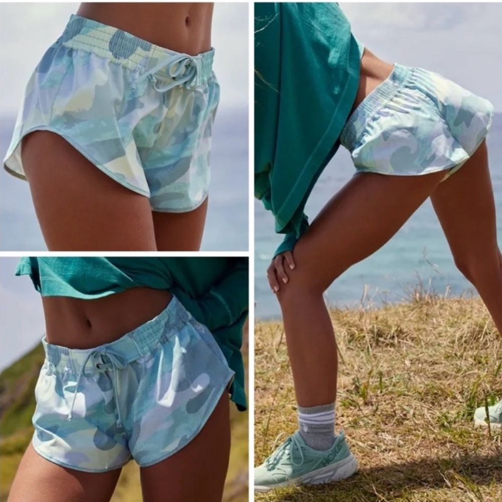 NWT Free People Easy Does it Camo Print Athletic Shorts XL